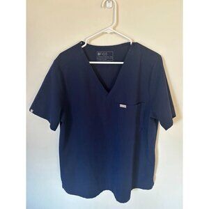 FIGS Scrub Top Womens Size XXL Navy Blue Caterina Technical Medical Nurse